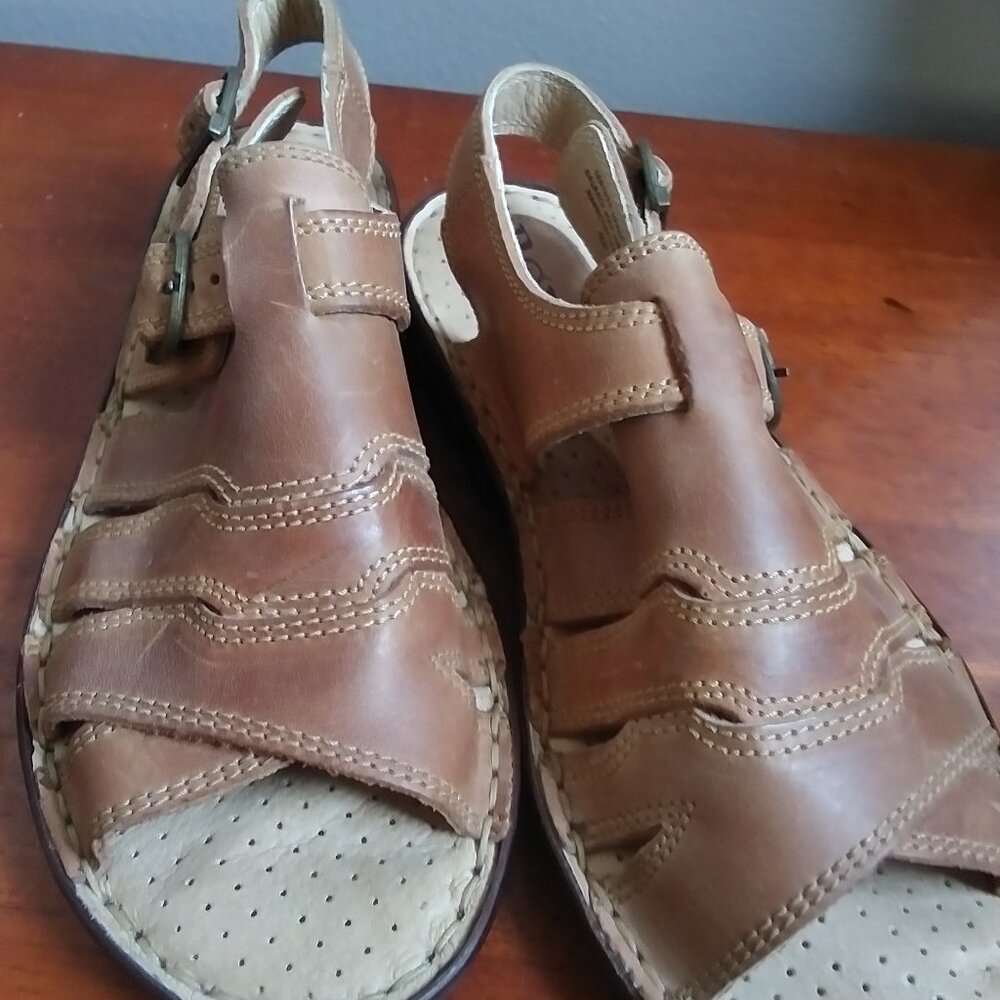 Womens Born Women's Open Toe Ripple Il  Leather shoes Sandals sz US 9 EU 40.5
